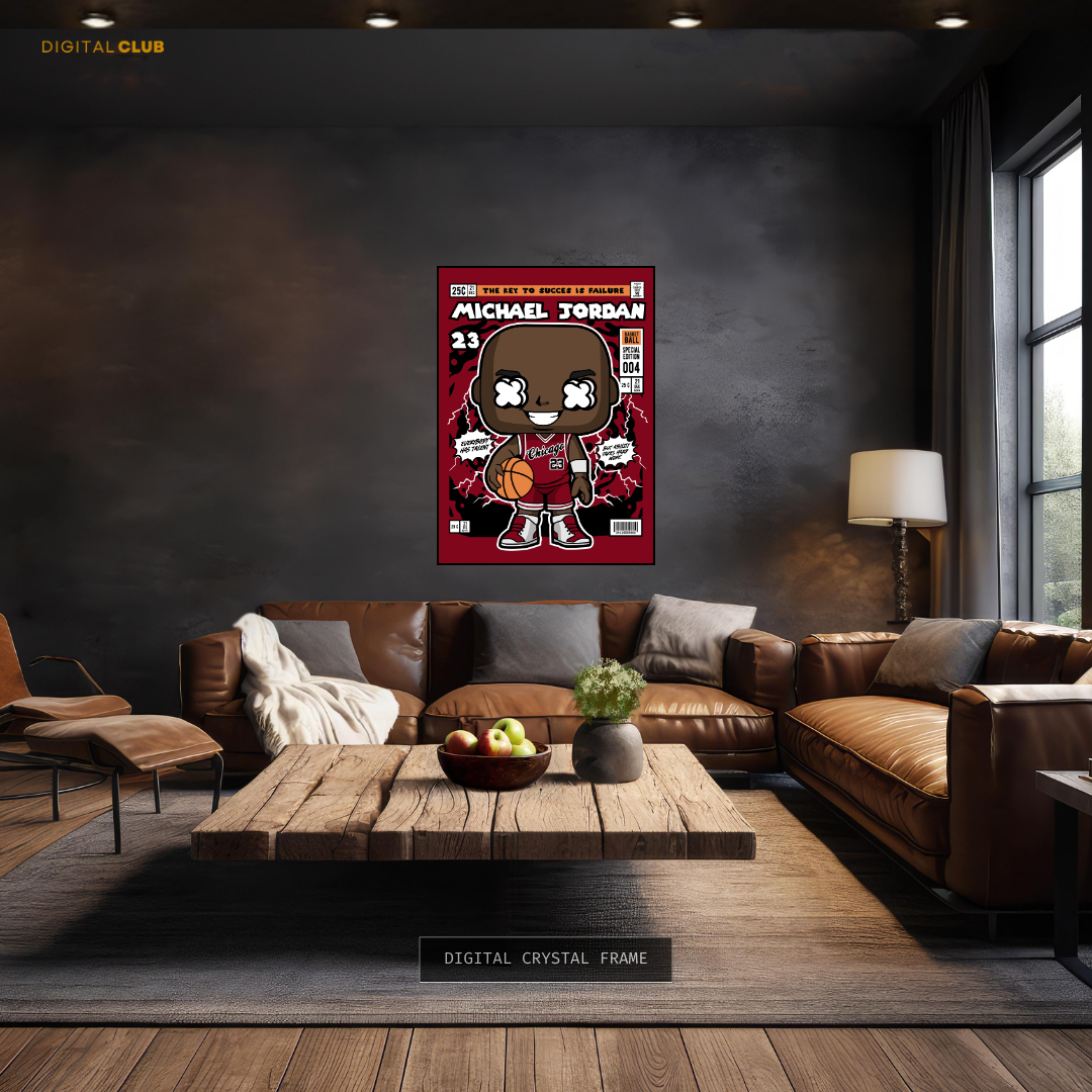 Michael Jordan Funko Pop Art Premium Wall Art