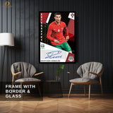 Cristiano Ronaldo - Signed - Premium Wall Art