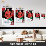 Cristiano Ronaldo - Signed - Premium Wall Art