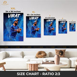 Virat Kohli 15 - Cricket - Premium Wall Art