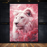 White Lion - Animal & Wildlife Premium Wall Art