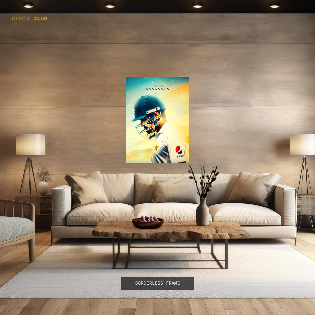 Babar Azam Silent Assassin Premium Wall Art