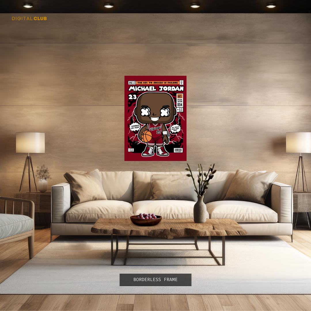 Michael Jordan Funko Pop Art Premium Wall Art