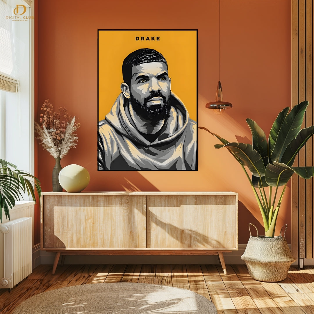 Drake - Music Artist - Premium Wall Art