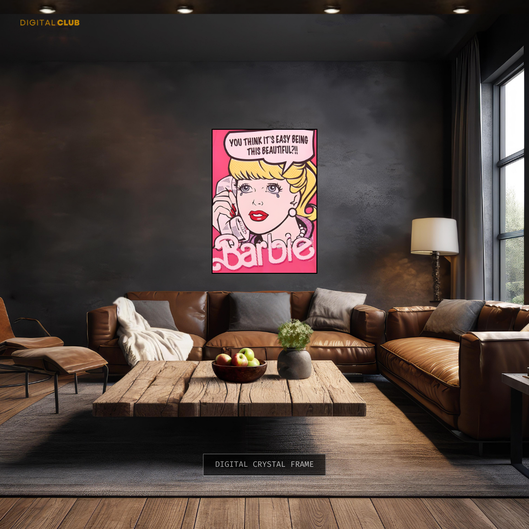 Barbie Comic - Artwork - Premium Wall Art