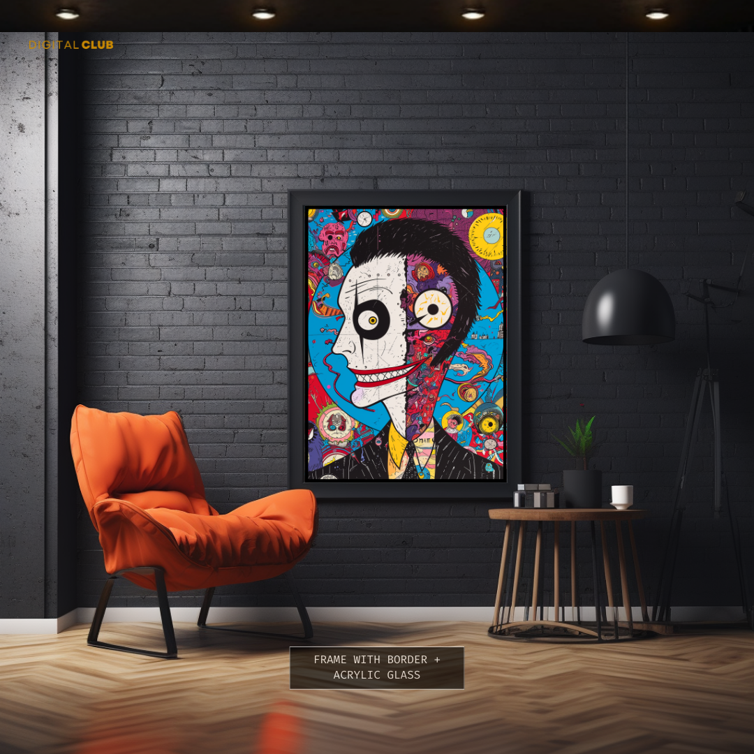 Joker Abstract Art - Premium Wall Art