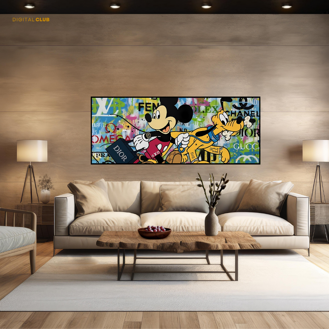 Mickey Mouse Artwork - Ultra-Wide Wall Art