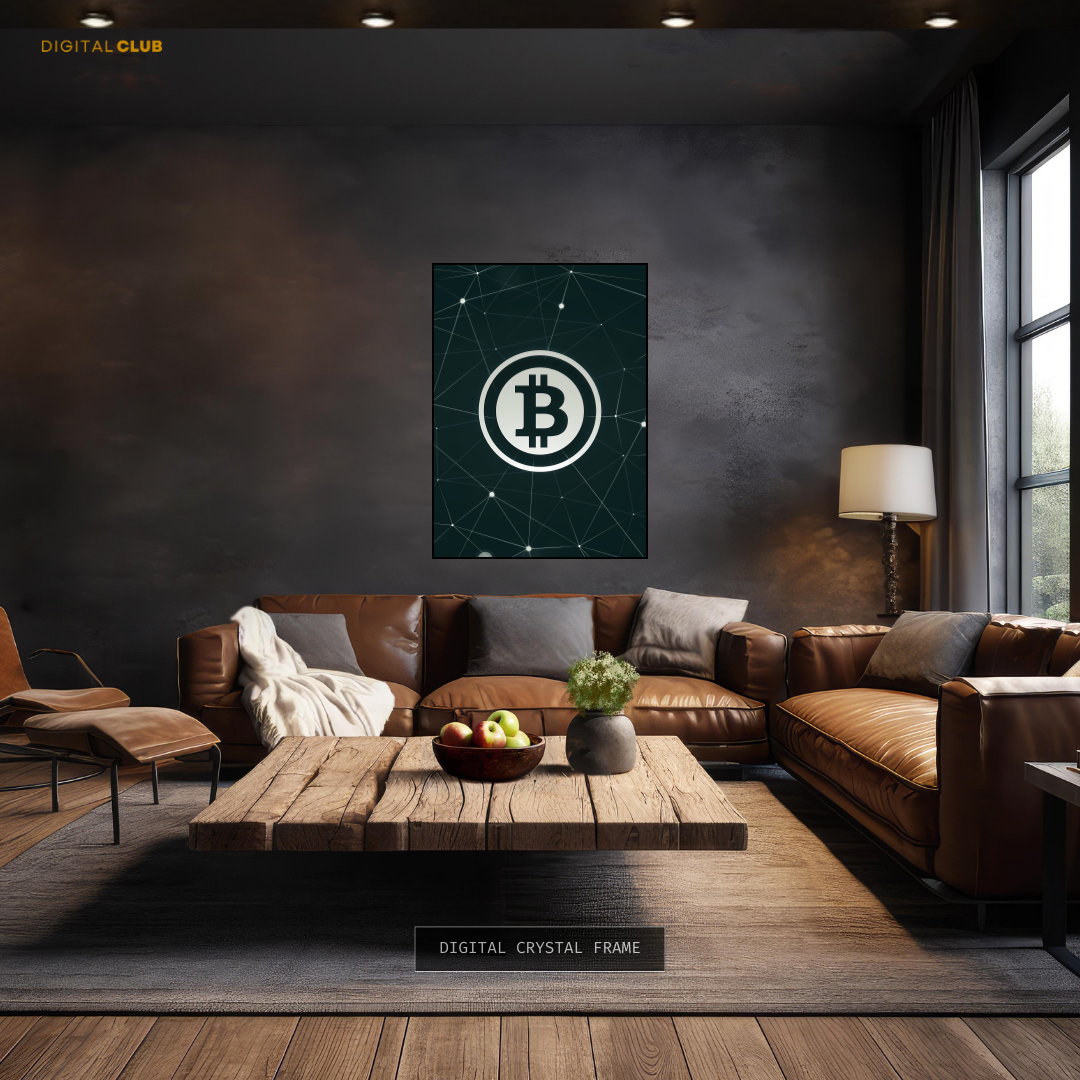 Bitcoin Logo Crypto - Premium Wall Art