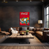 Garfield x Coke - Premium Wall Art