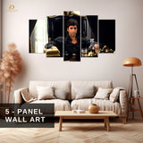 Tony Montana - Scarface - 5 Panel Wall Art