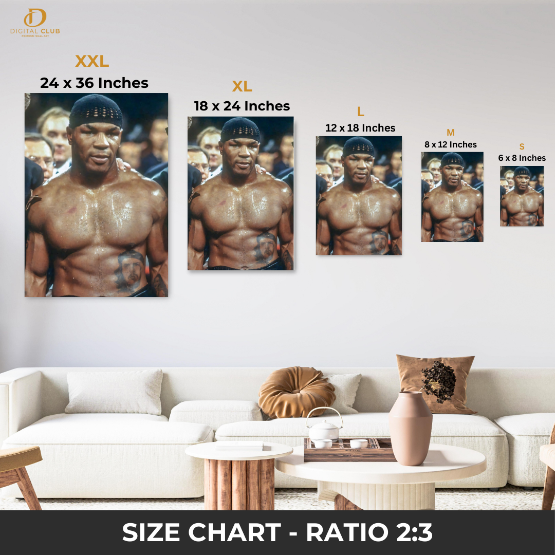 Mike Tyson - Boxing Artwork - Premium Wall Art