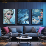 Frozen Disney Artwork - 3 Panel Wall Art