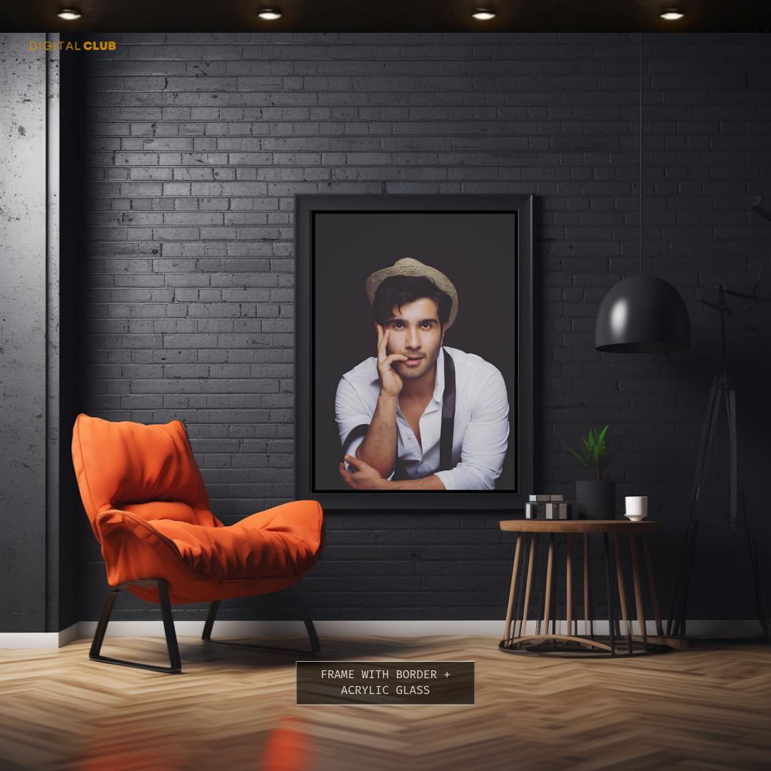 Feroz Khan Pakistani Actor Premium Wall Art