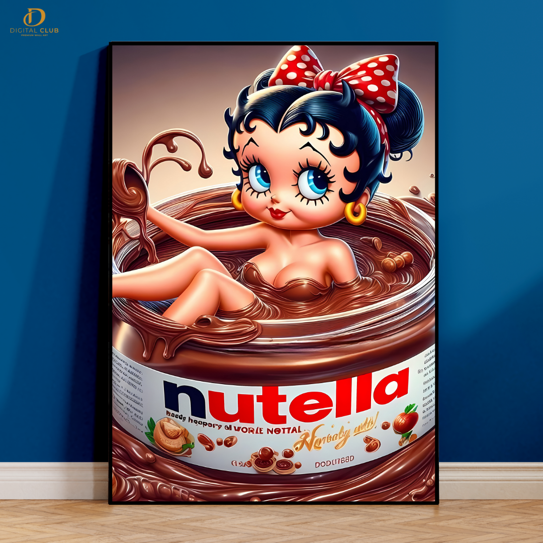 Betty Boop x Nutella - Trendy - Premium Wall Art