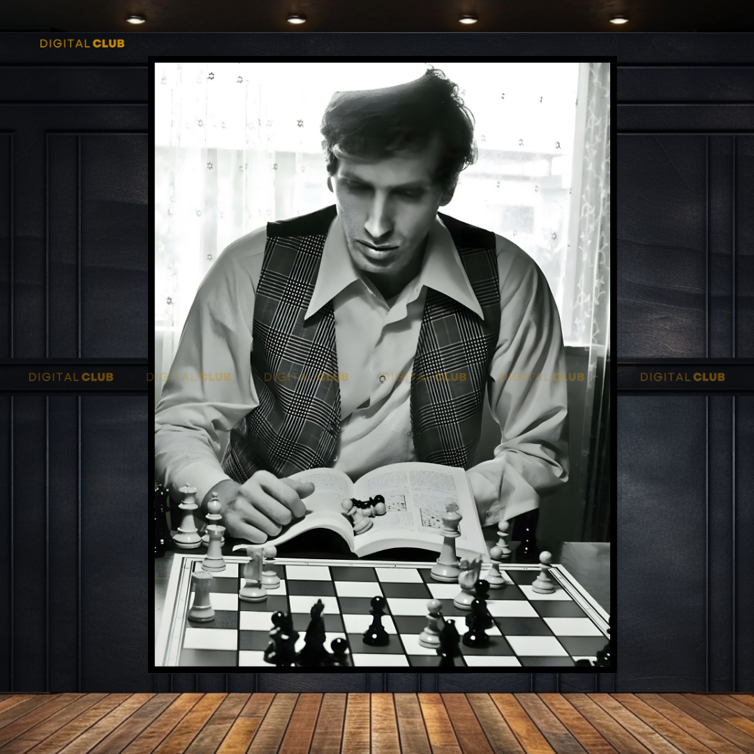 Bobby Fischer - Chess Artwork - Premium Wall Art