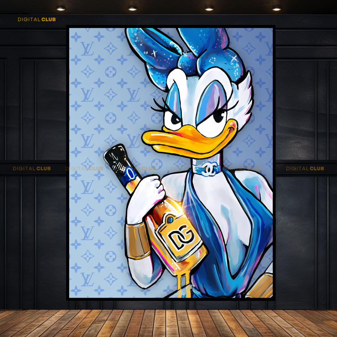 Daisy Duck x LV - Disney - Premium Wall Art