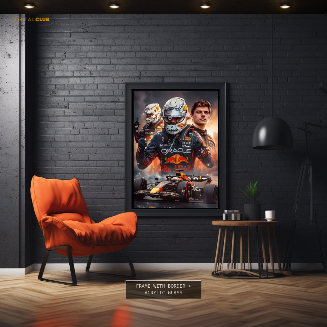 MAX Verstappen REDBULL F1 Premium Wall Art