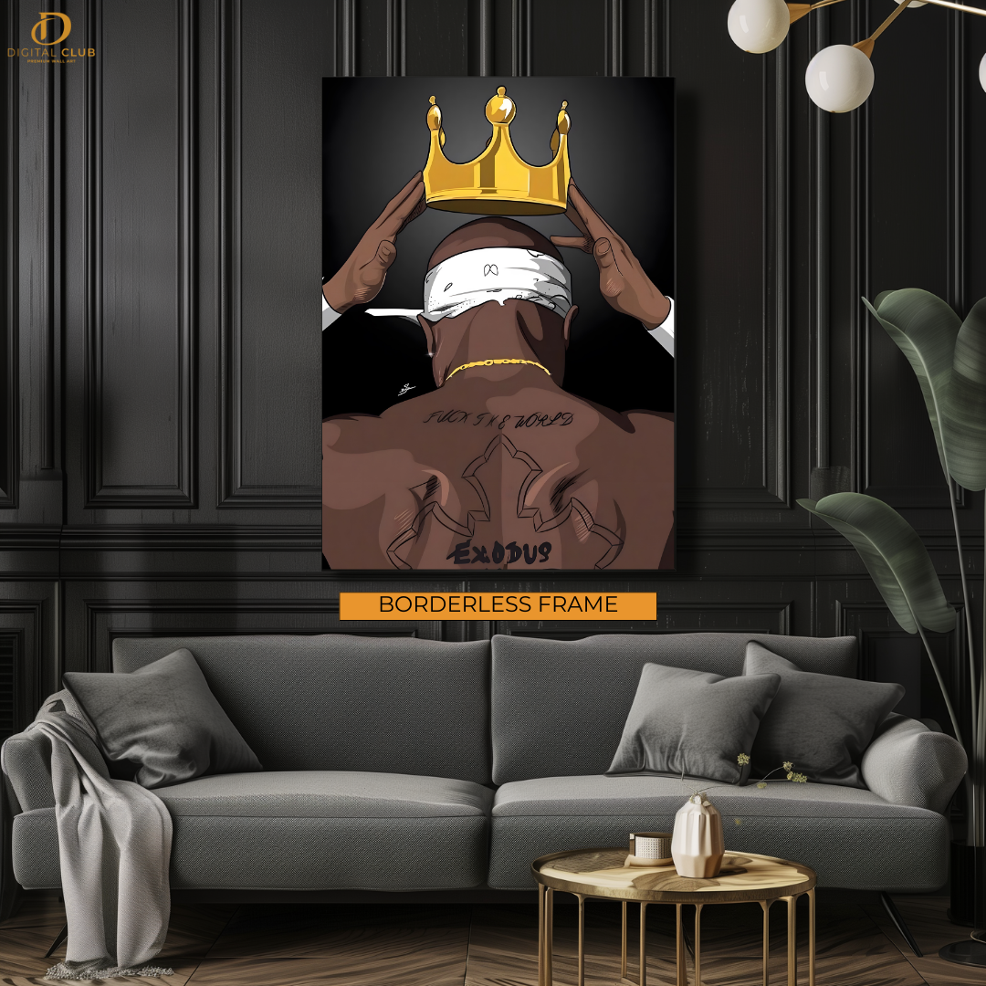 TUPAC Rap King - Artwork - Premium Wall Art