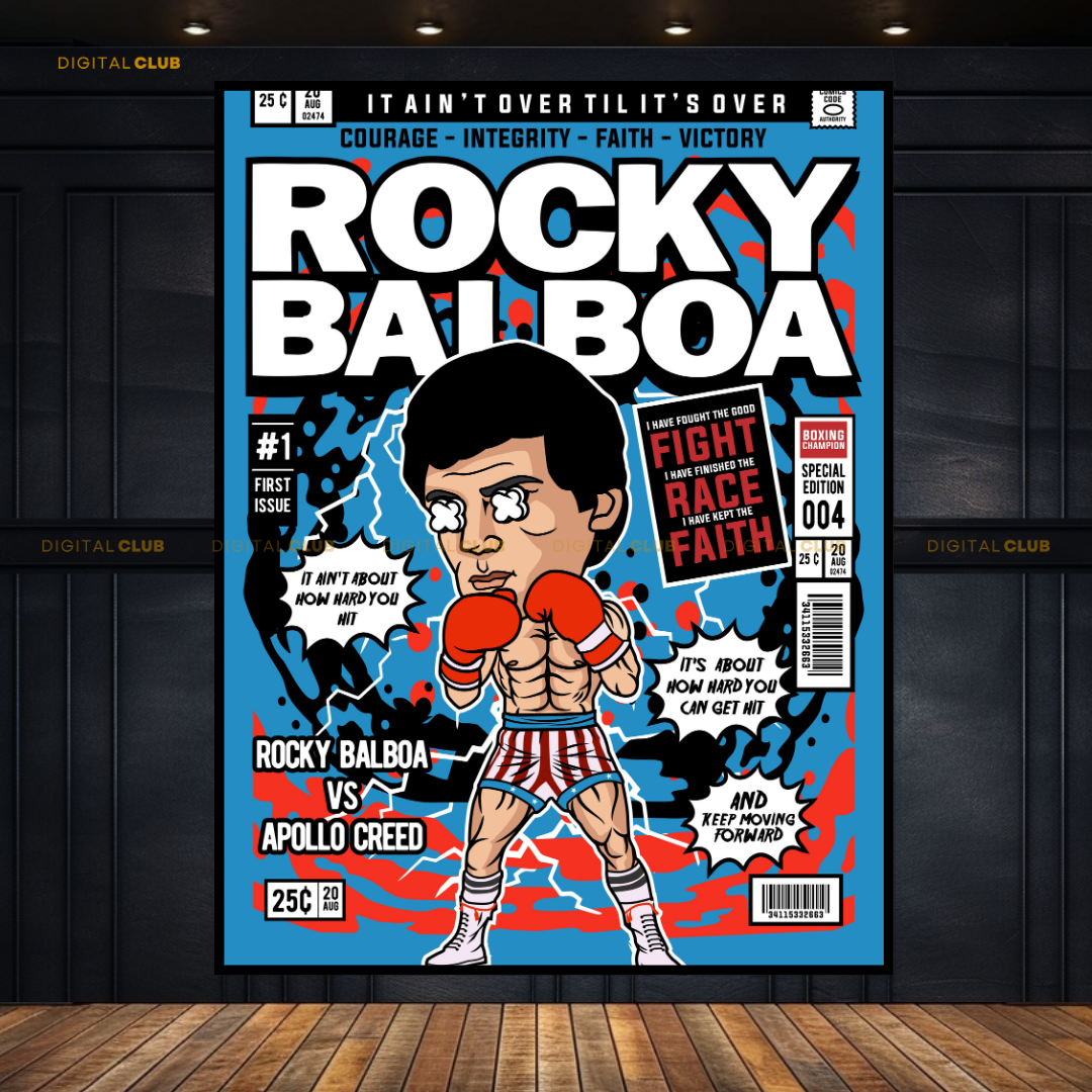 Rocky Balboa Pop Art Premium Wall Art