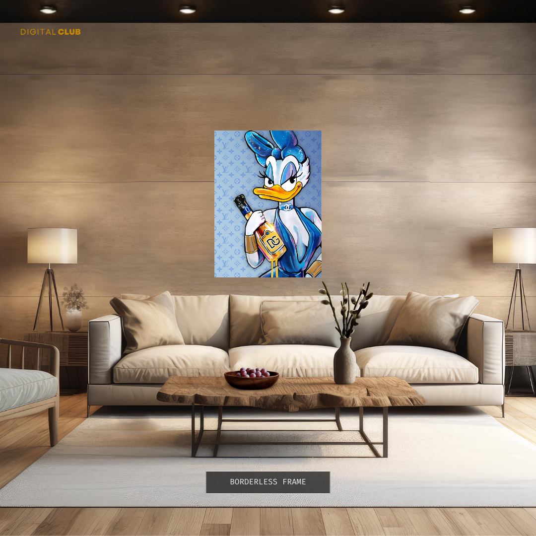 Daisy Duck x LV - Disney - Premium Wall Art