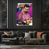 Messi Goat - Football - Premium Wall Art