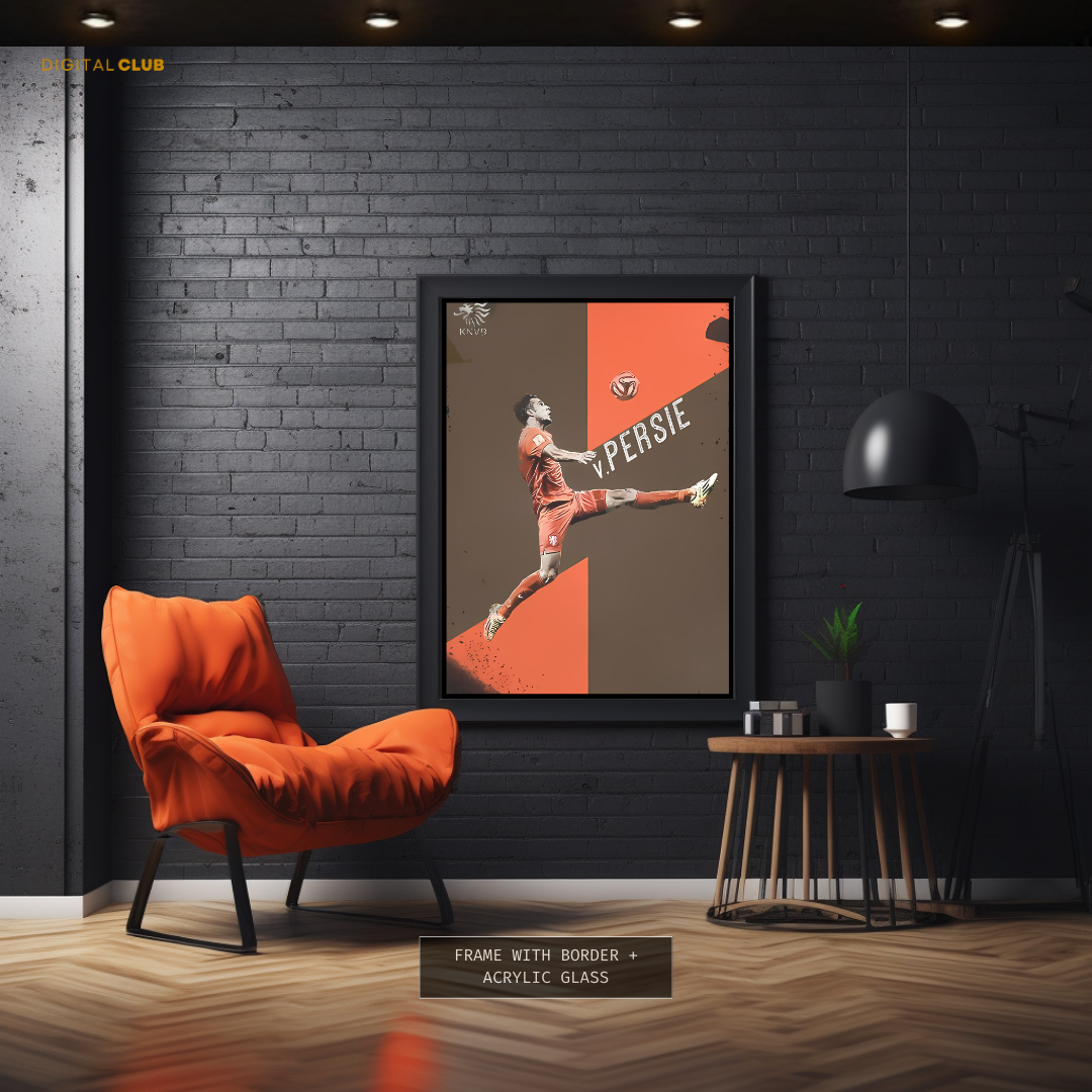 R V Persie - Football - Premium Wall Art