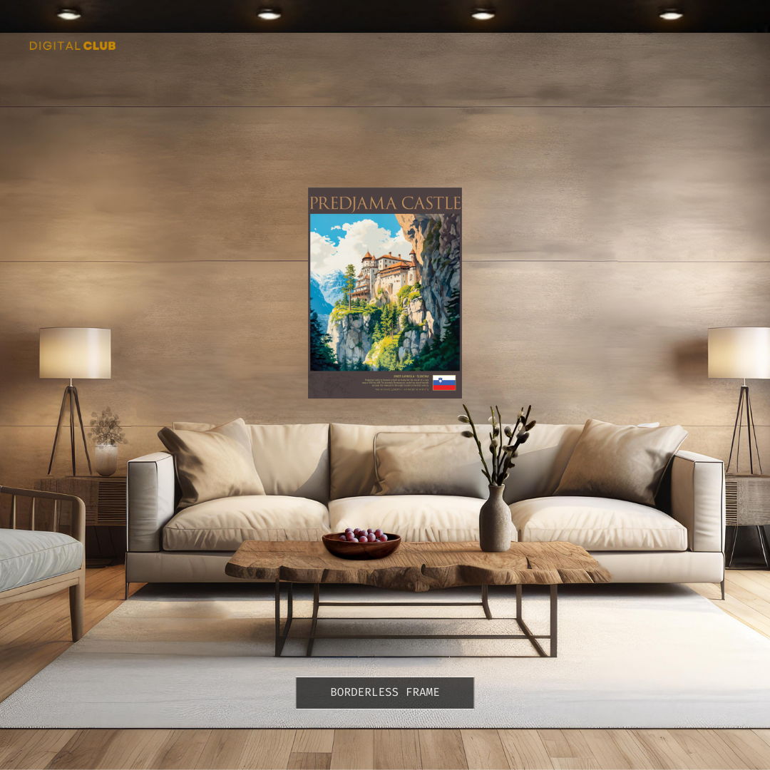 Predjama Castle Slovenia Premium Wall Art