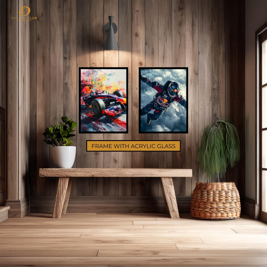 Redbull TEAM F1 - 2 Panel Wall Art