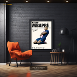 Kylian Mbappe Signed Artwork - Premium Wall Art