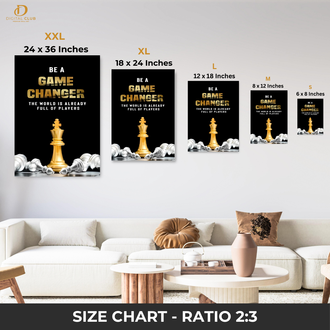 Be a Game Changer - Chess - Premium Wall Art