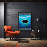 Great Blue Hole Belize Premium Wall Art