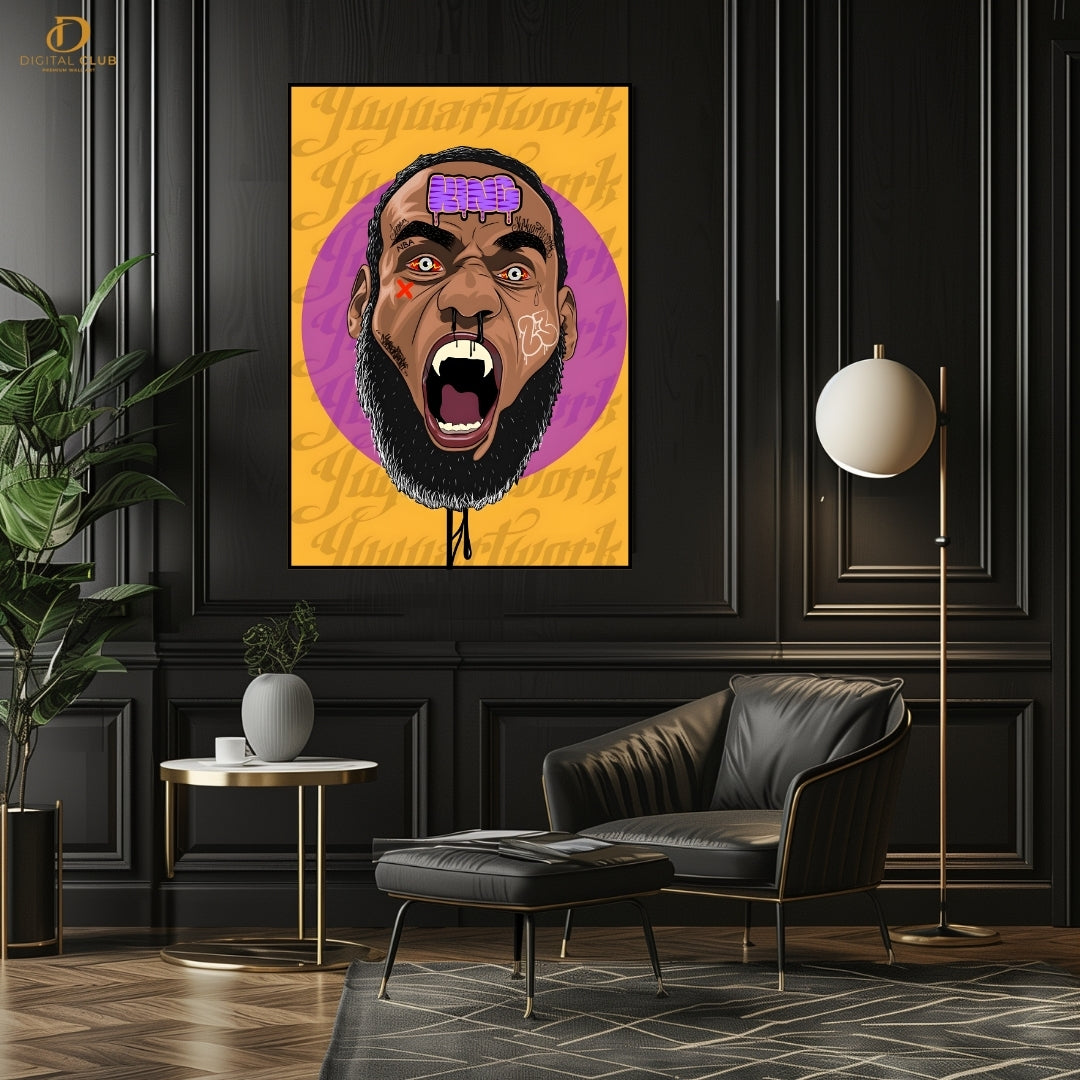 LeBron James - Basketball - Premium Wall Art