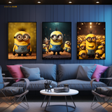 Minions Artwork - 3 Panel Wall Art