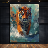 Tiger Artwork 4 - Animal & Wildlife Premium Wall Art