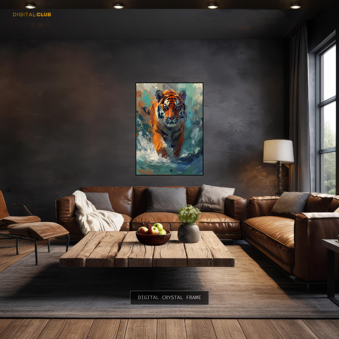 Tiger Artwork 4 - Animal & Wildlife Premium Wall Art