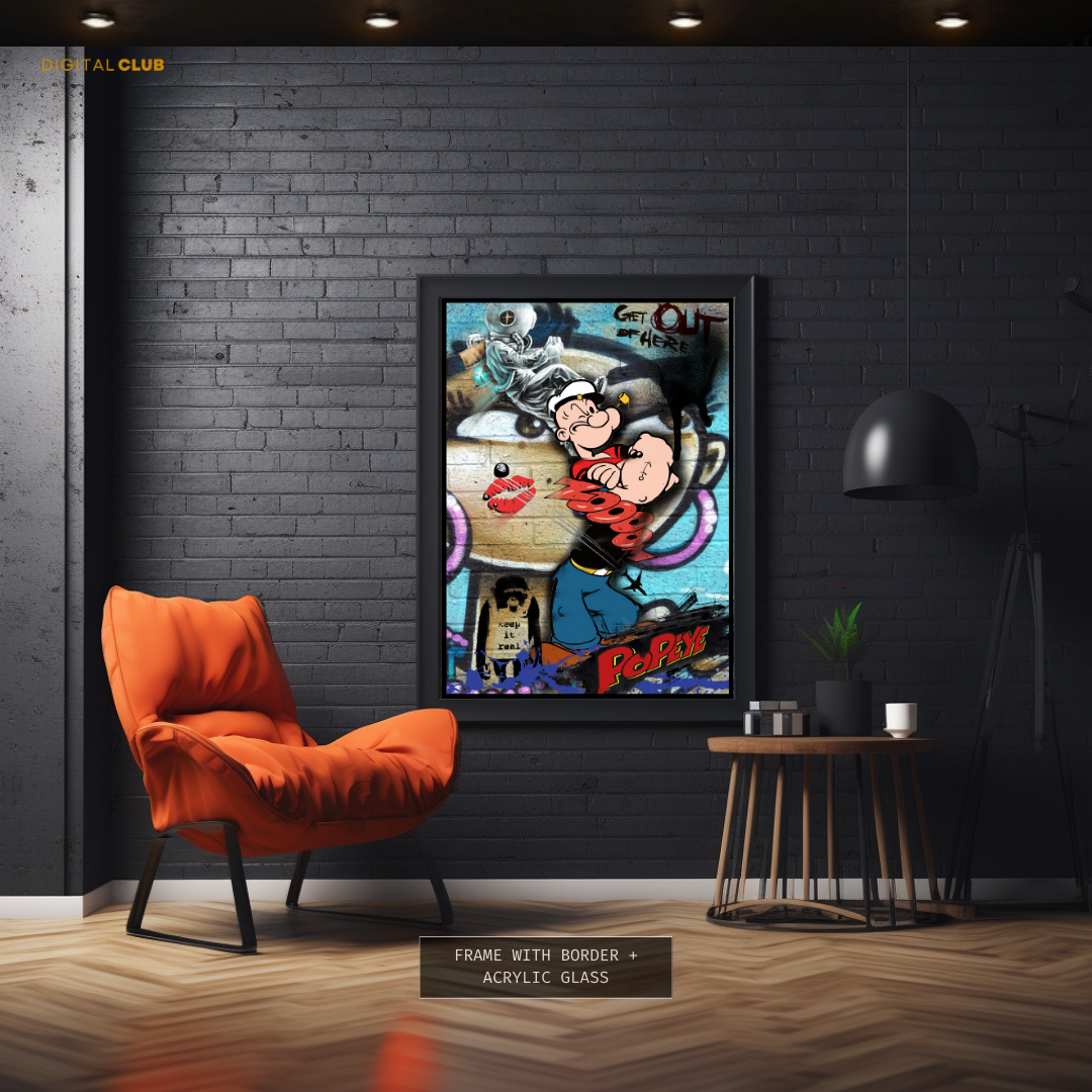 Popeye - Pop ART - Premium Wall Art