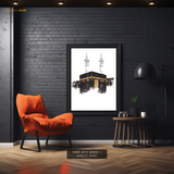 Beautiful KAABA House of Allah Islamic Premium Wall Art