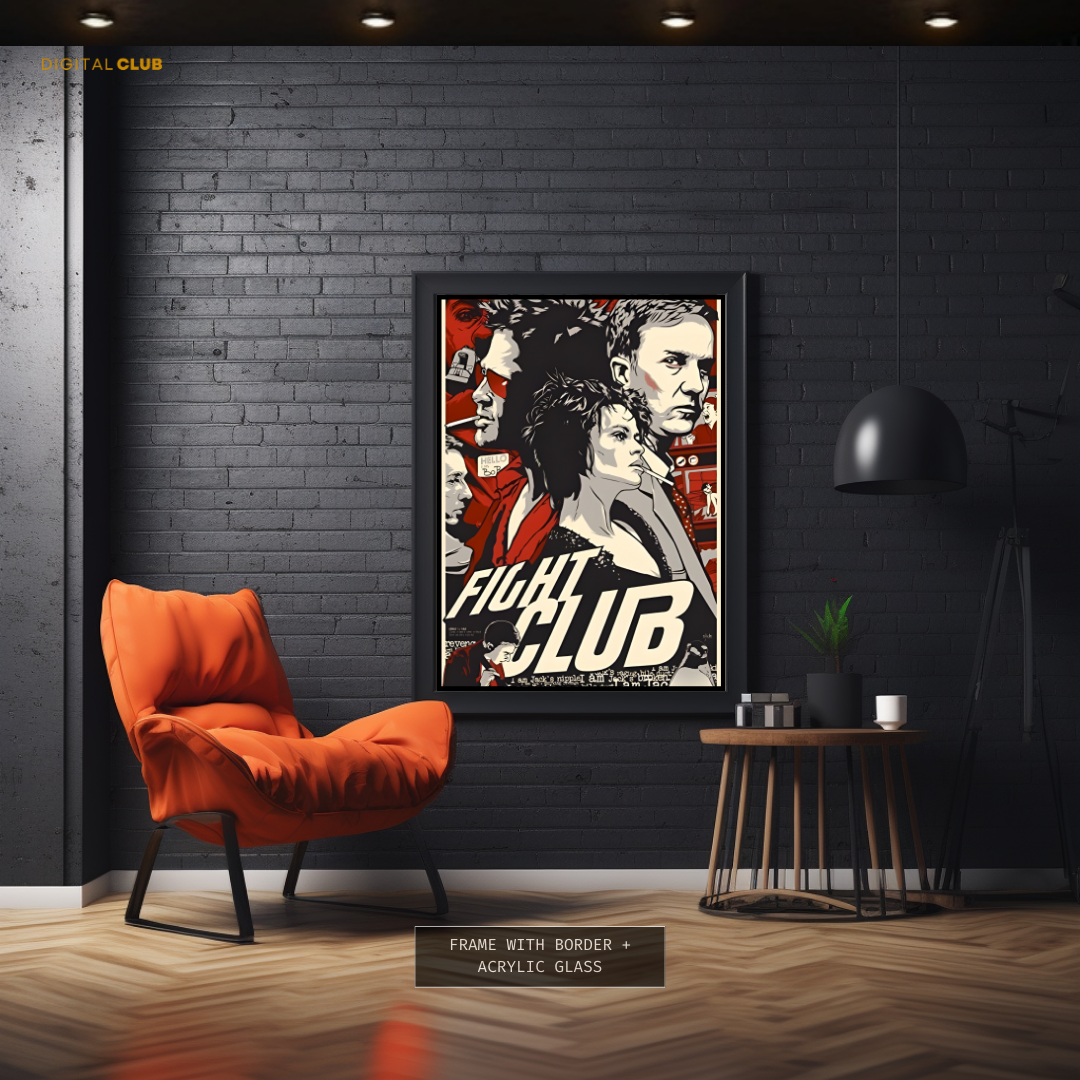 Fight Club Vintage Poster Premium Wall Art