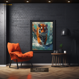 Tiger Artwork 4 - Animal & Wildlife Premium Wall Art