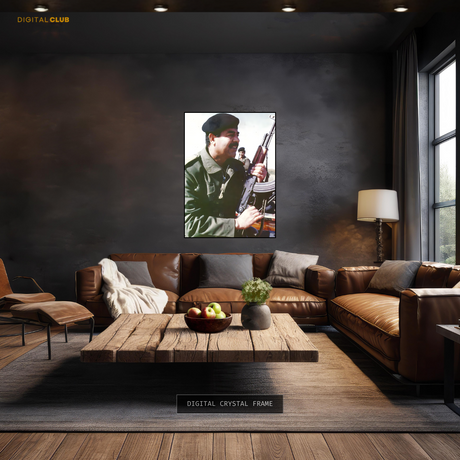 Saddam Hussein Leader Premium Wall Art