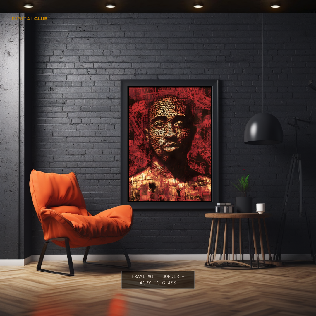 Tupac - Music Artist - Premium Wall Art