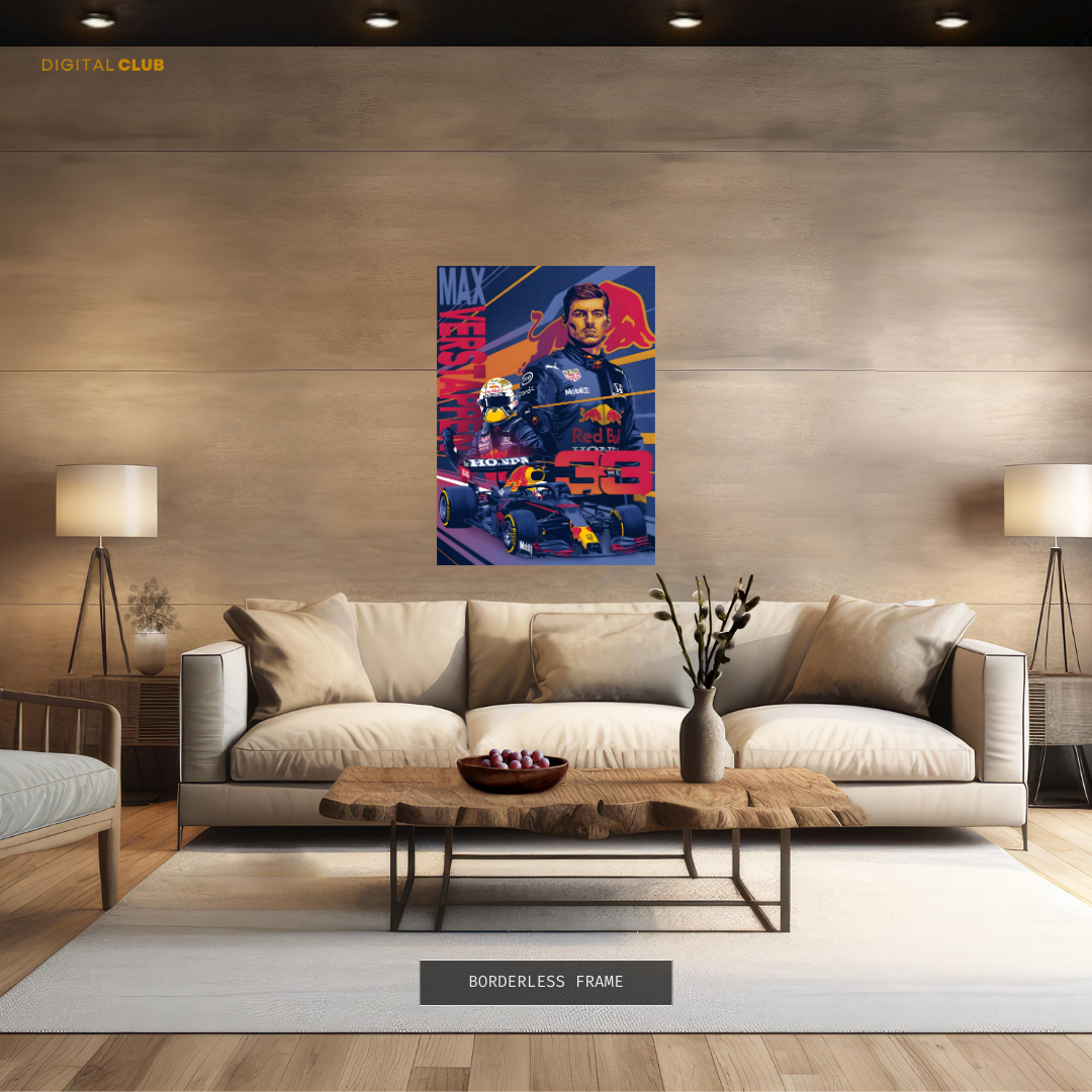 MAX Verstappen 33 F1 Premium Wall Art