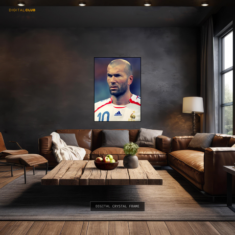 Zidane France Football Premium Wall Art