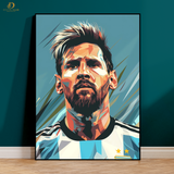 Lionel Messi 10 - Football - Premium Wall Art