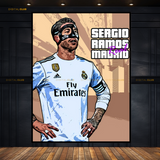 Sergio Ramos - Football - Premium Wall Art