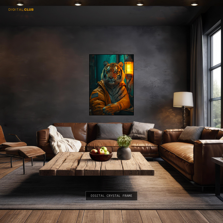 Tiger Artwork 3 - Animal & Wildlife Premium Wall Art