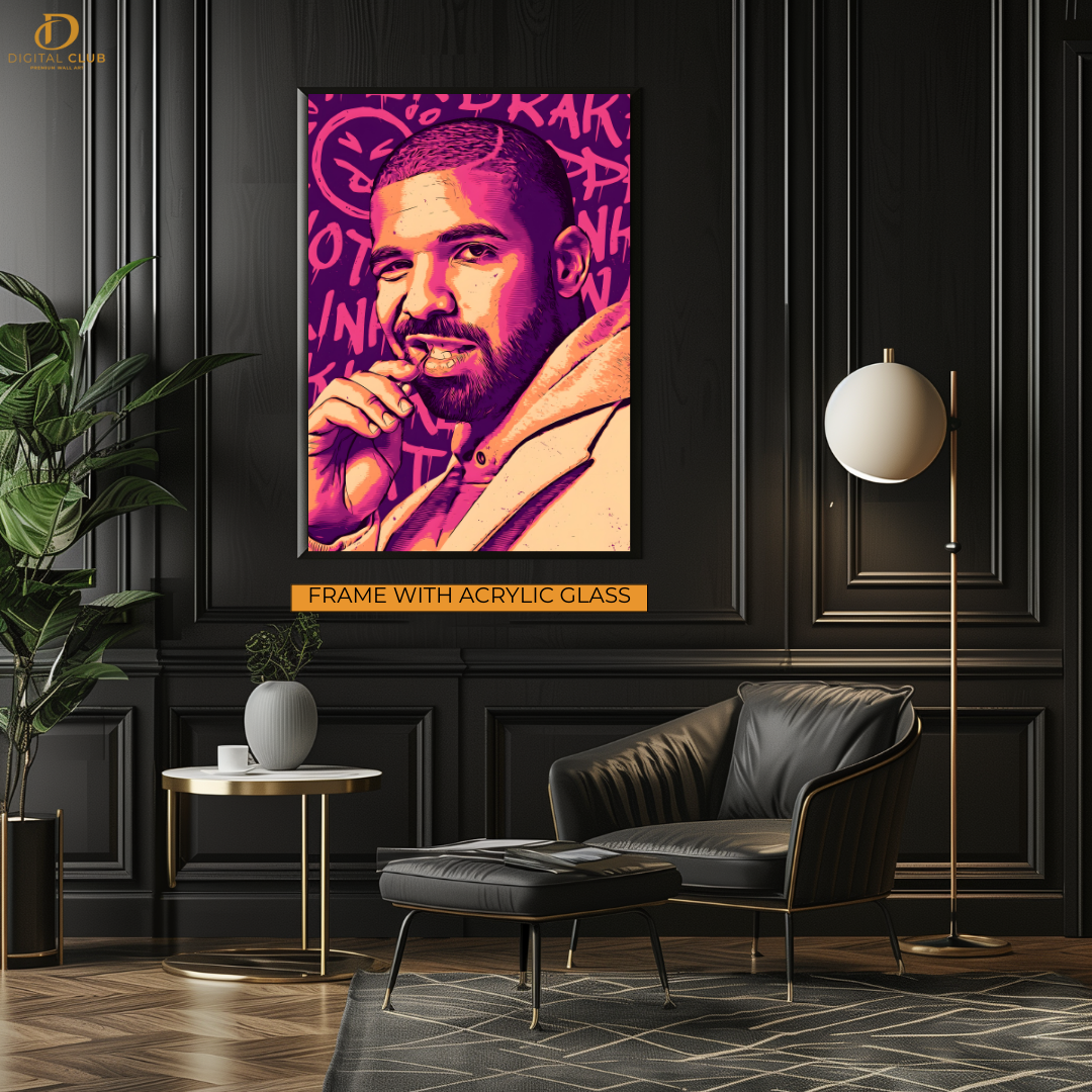 Drake - Music Artwork - Premium Wall Art