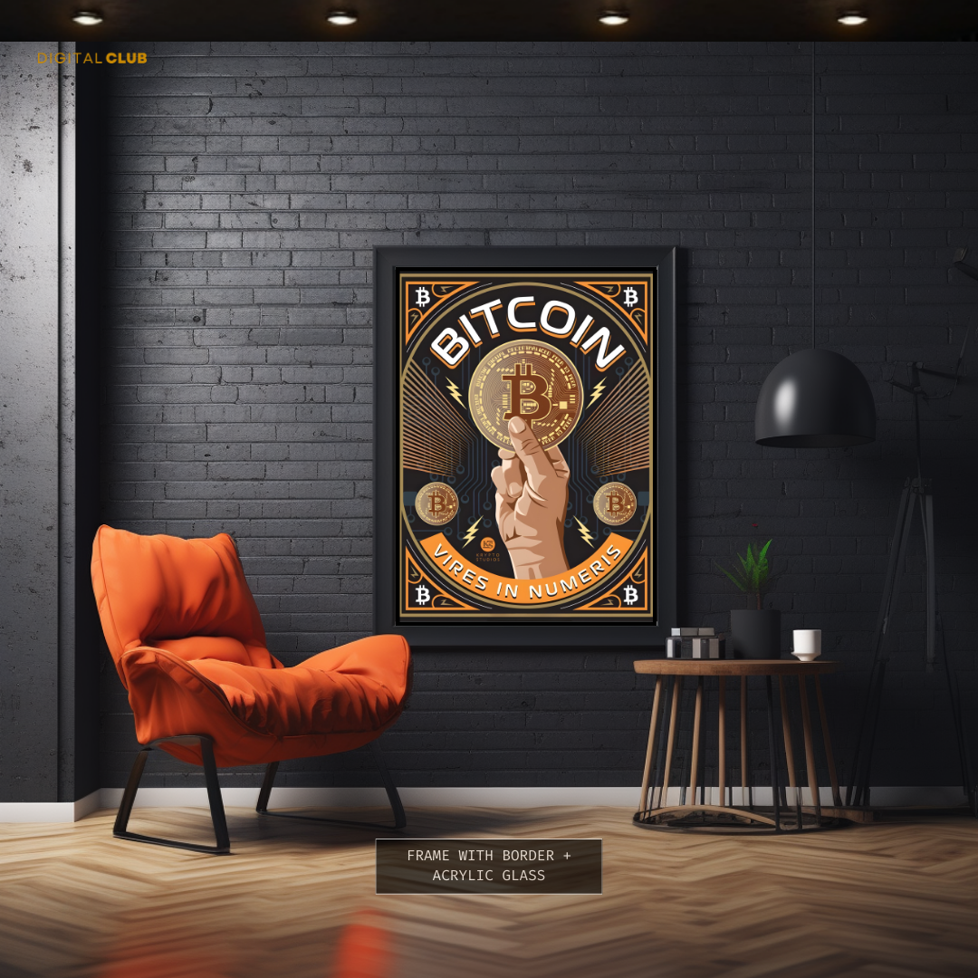 Bitcoin BTC - Crypto - Premium Wall Art