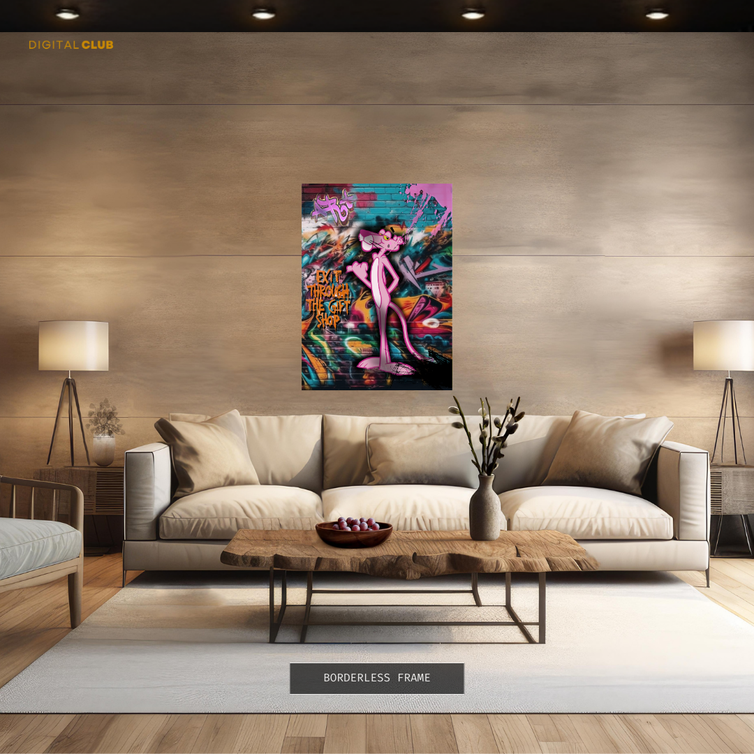 Pink Panther - Pop ART - Premium Wall Art