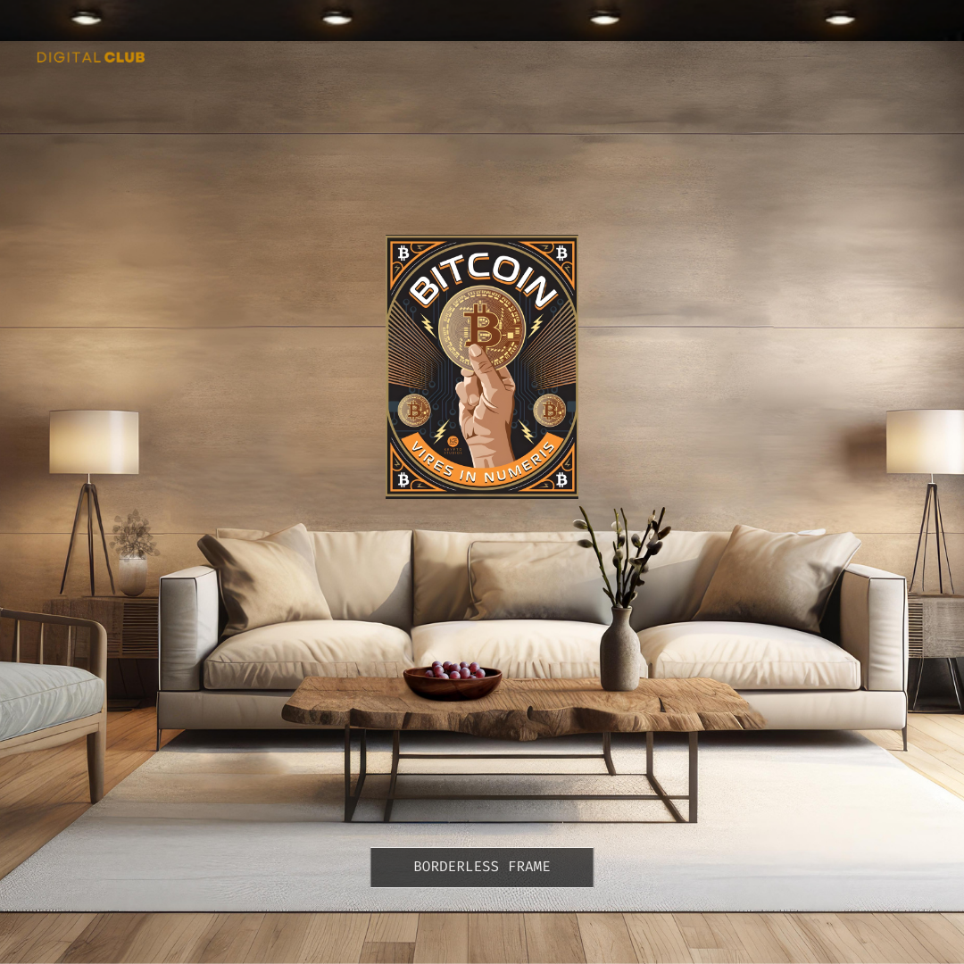 Bitcoin BTC - Crypto - Premium Wall Art